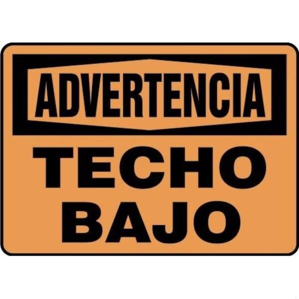 Accuform OSHA WARNING SAFETY SIGN LOW SHMECR304VA SHMECR304VA - main